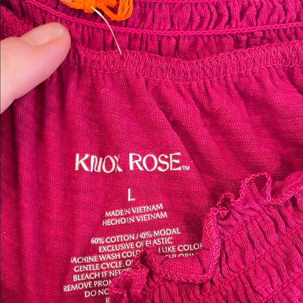 Knox Rose, Large, Women's Magenta Top - Picture 2 of 3